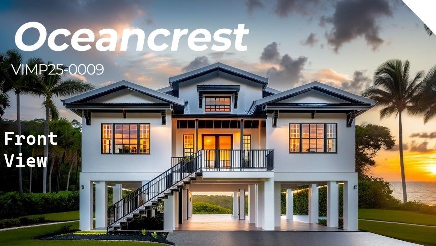 Oceancrest Model - Florida Steel Homes - 2500 Sq Ft