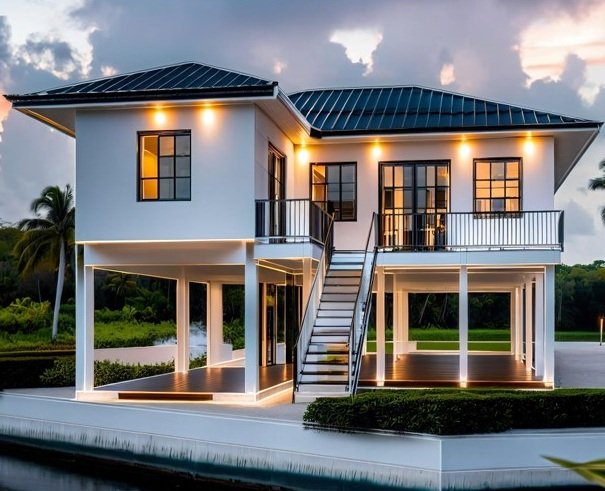 Sunrise Model - Florida Steel Homes. 2000 sq ft.