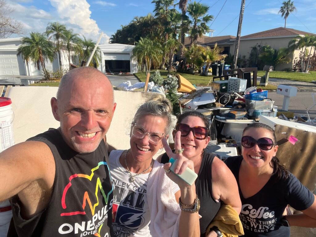 We had help. Thank you Allison and Kim. We could never of cleared out our house, and Leslies moms house without you.