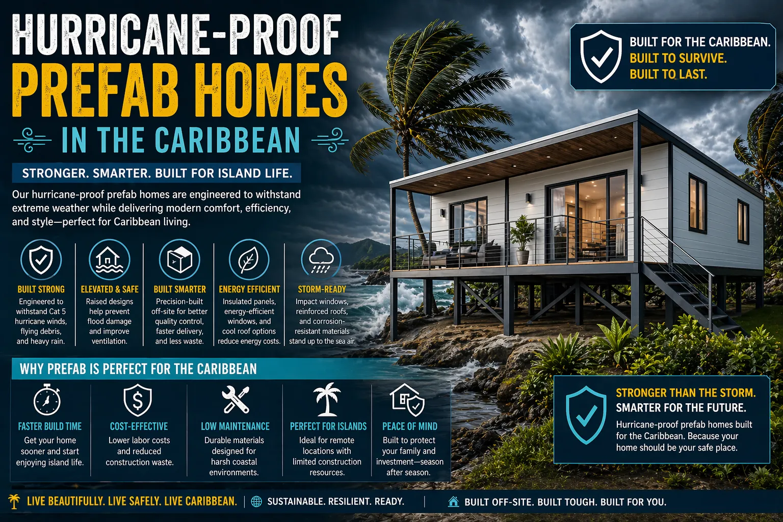 Hurricane-Proof Prefab Homes in the Caribbean