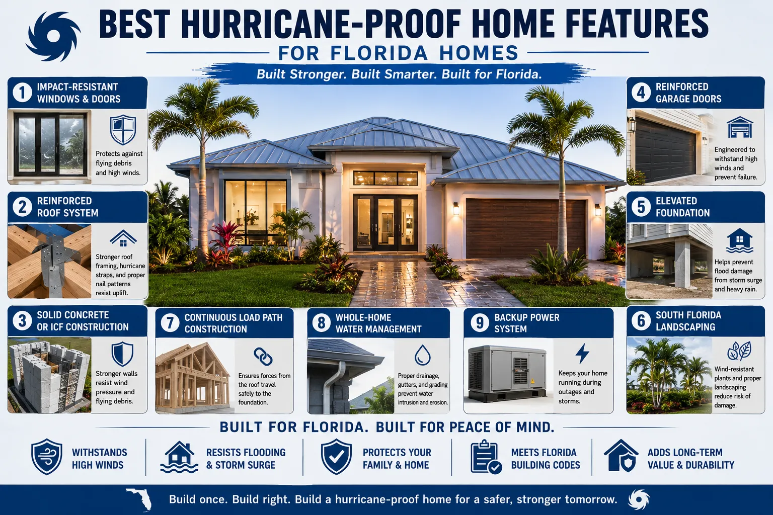 Hurricane-proof home features for Florida
