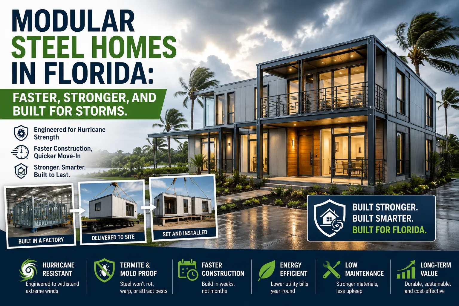 Modular Steel Homes in Florida: Faster, Stronger, and Built for Storms
