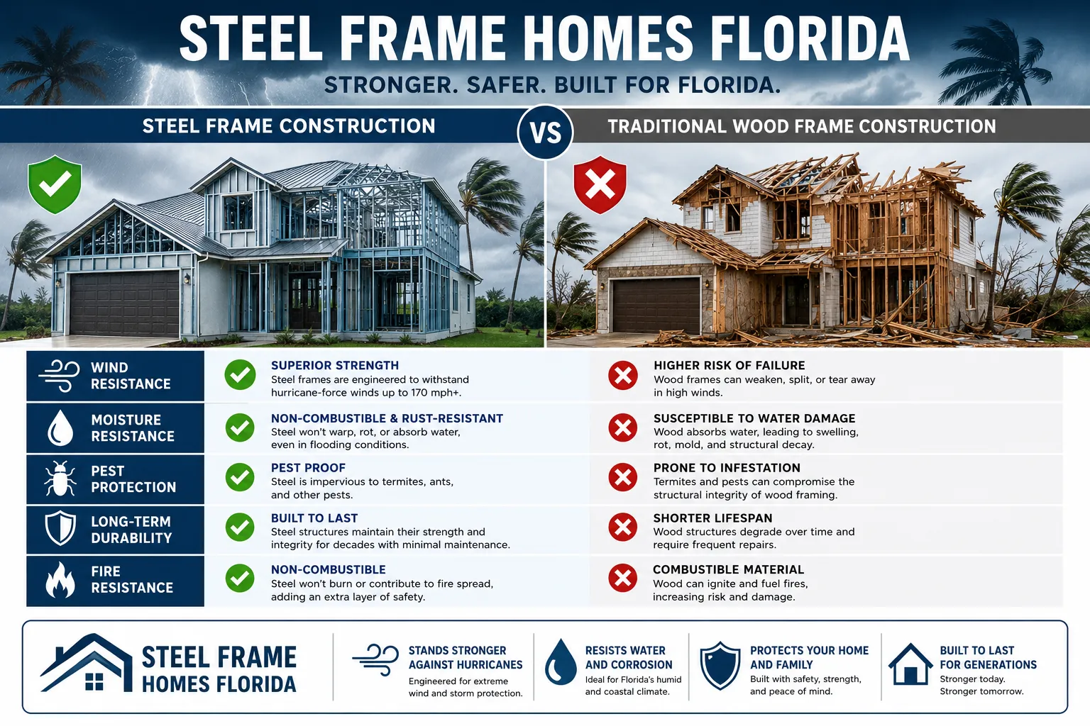 Steel Frame Homes Florida