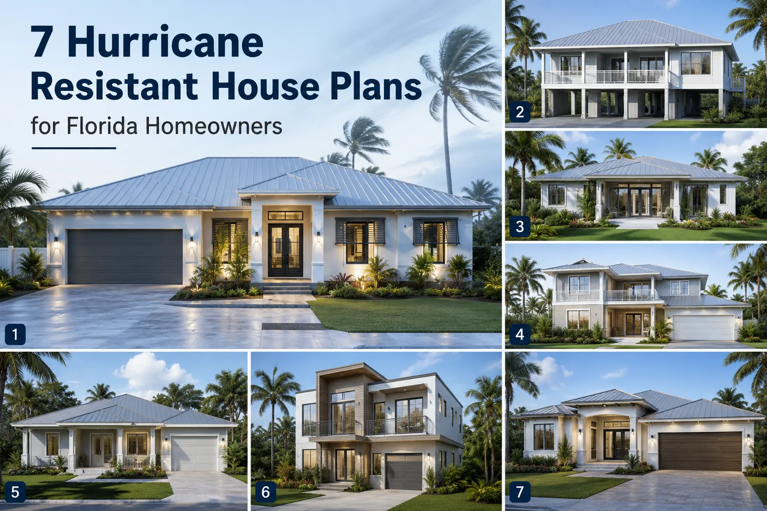 7 Hurricane Resistant House Plans for Florida Homeowners