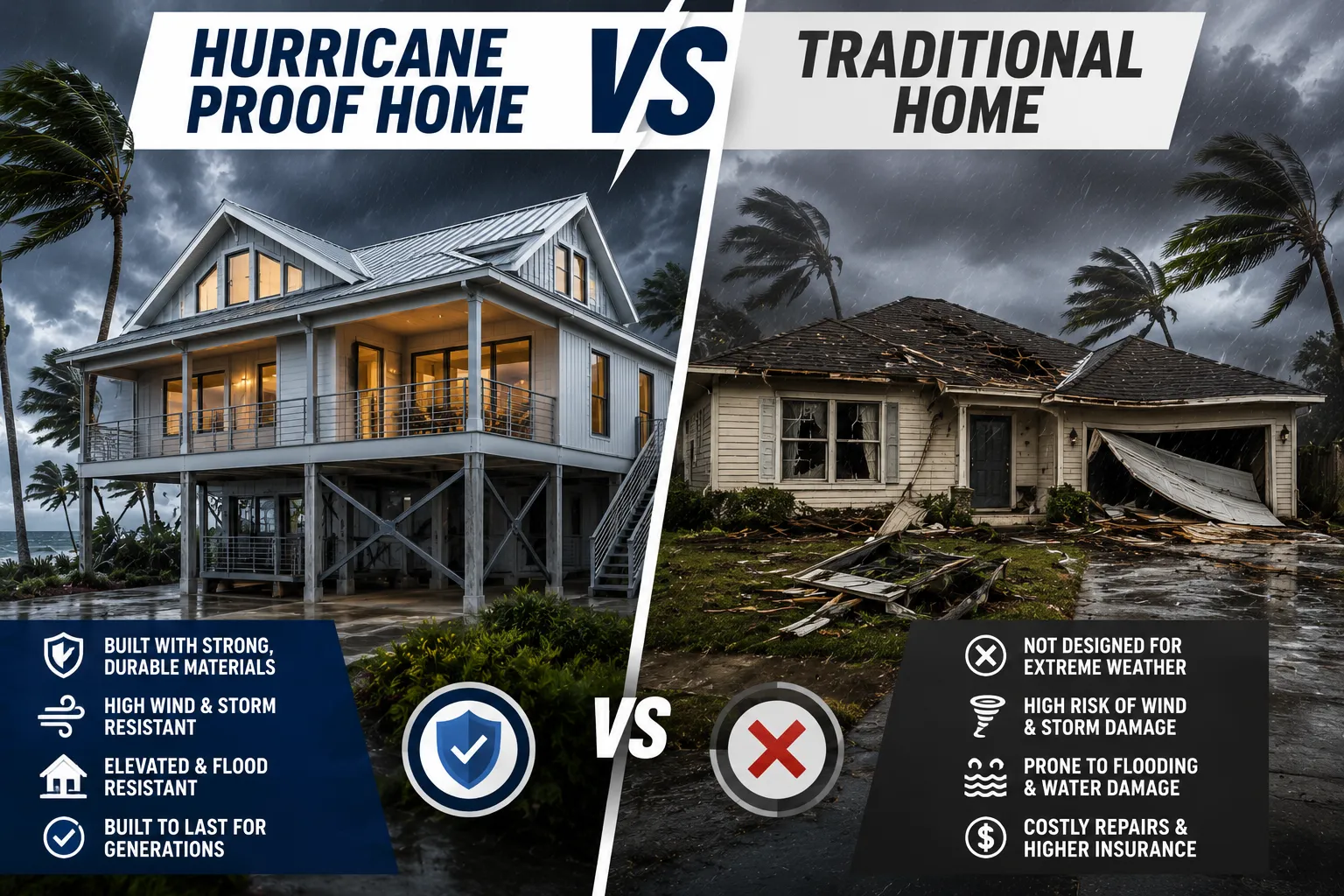 Hurricane Proof Home vs Traditional Home 5 Key Differences