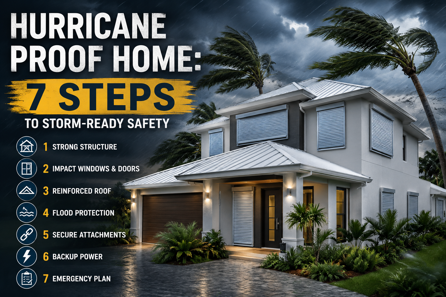 Hurricane-proof home 7 steps to safety
