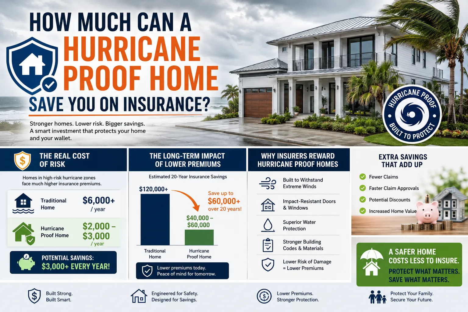 Hurricane-proof homes save on insurance