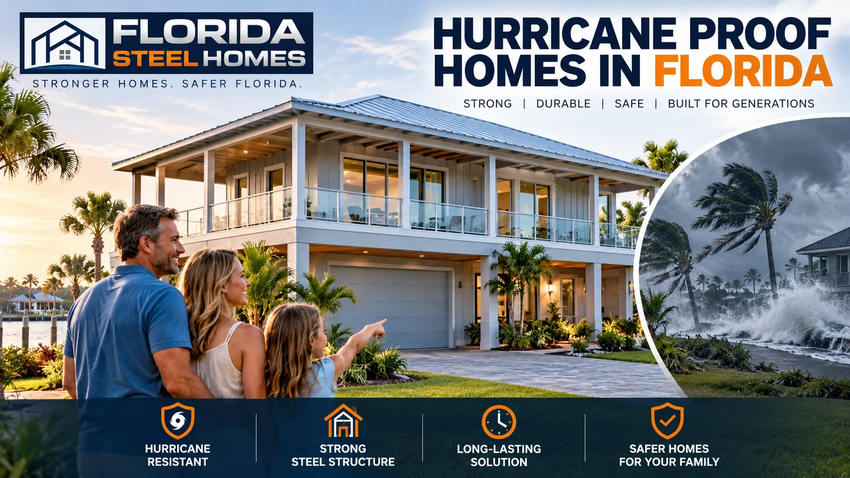 Are There Hurricane Proof Homes in Florida? Yes — Category 5 Steel Homes Built to Stand